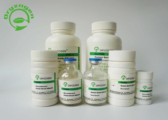 L'albumine sérique humaine de recombinaison de pureté plus considérablement que de 99% A M/P 65℃ pour la culture cellulaire primaire