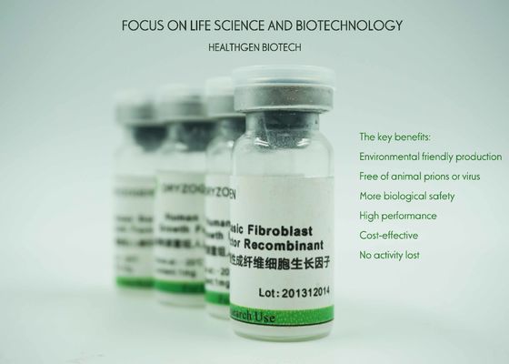 Le facteur de croissance blanc de bFGF a lyophilisé l'ingrédient moyen 17KD de culture cellulaire mammifère de poudre