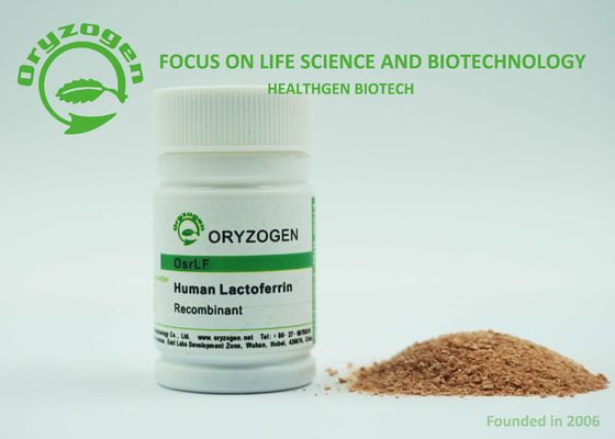 L'OIN humaine de recombinaison d'origine de grain de riz de protéine de pH 7.0-7.5 Lacto Ferrin a délivré un certificat