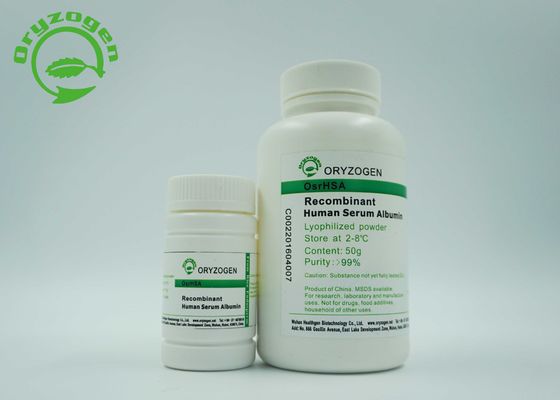 La pureté plus considérablement que de 99% de recombinaison A le stabilisateur de rHSA sans composants animaux