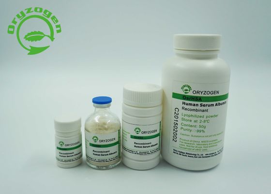 L'albumine humaine de recombinaison de sérum sanguin de culture de cellule souche N'A presque aucune endotoxine
